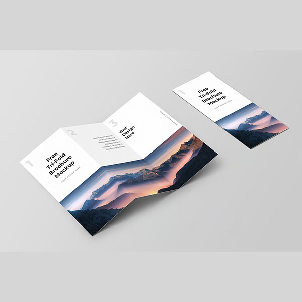 بروشور 1000 حبة, كوشيه لامع 130 غرام,مقاس اي فور