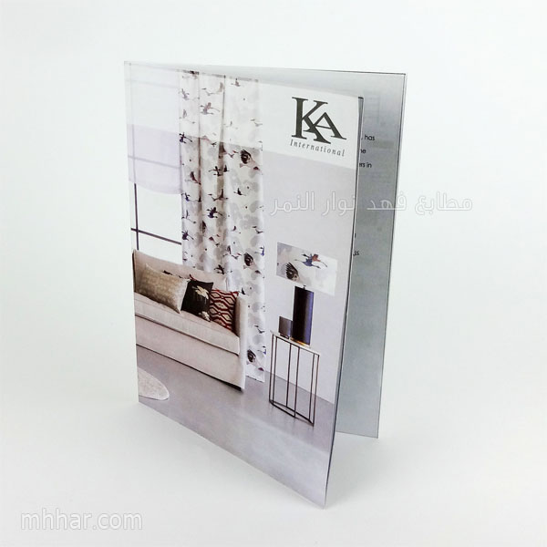 طباعة كتيبات أو كتالوجات