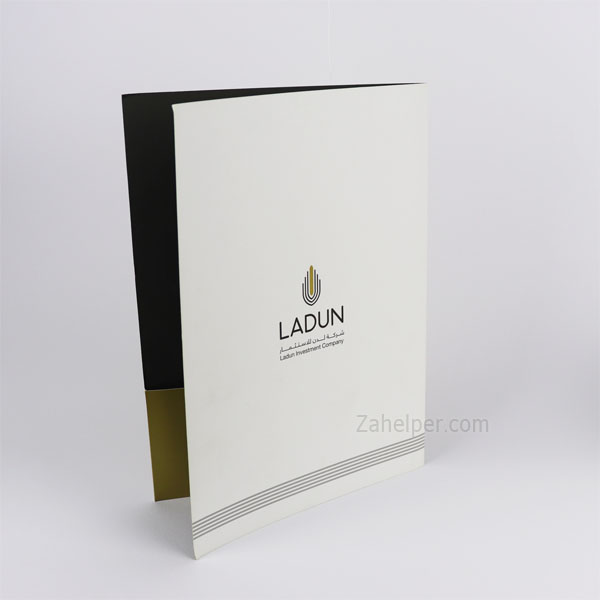 طباعة فولدرات 1000 حبة مع بصمة يوفي